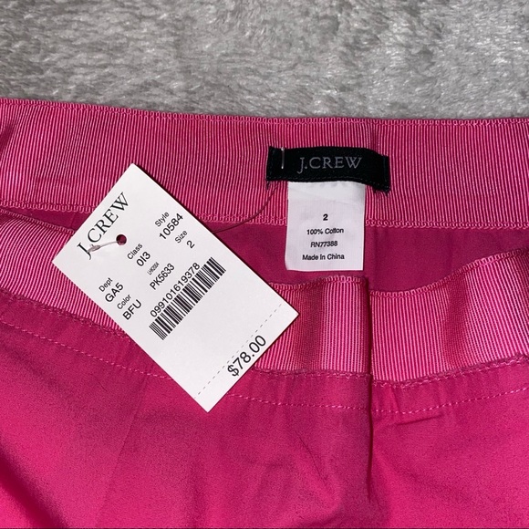 New J. Crew Pink Pleated A-Line Mini Skirt Size 2 - Picture 3 of 5